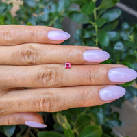 0.35 Ct. Ruby from Mozambique Life Style