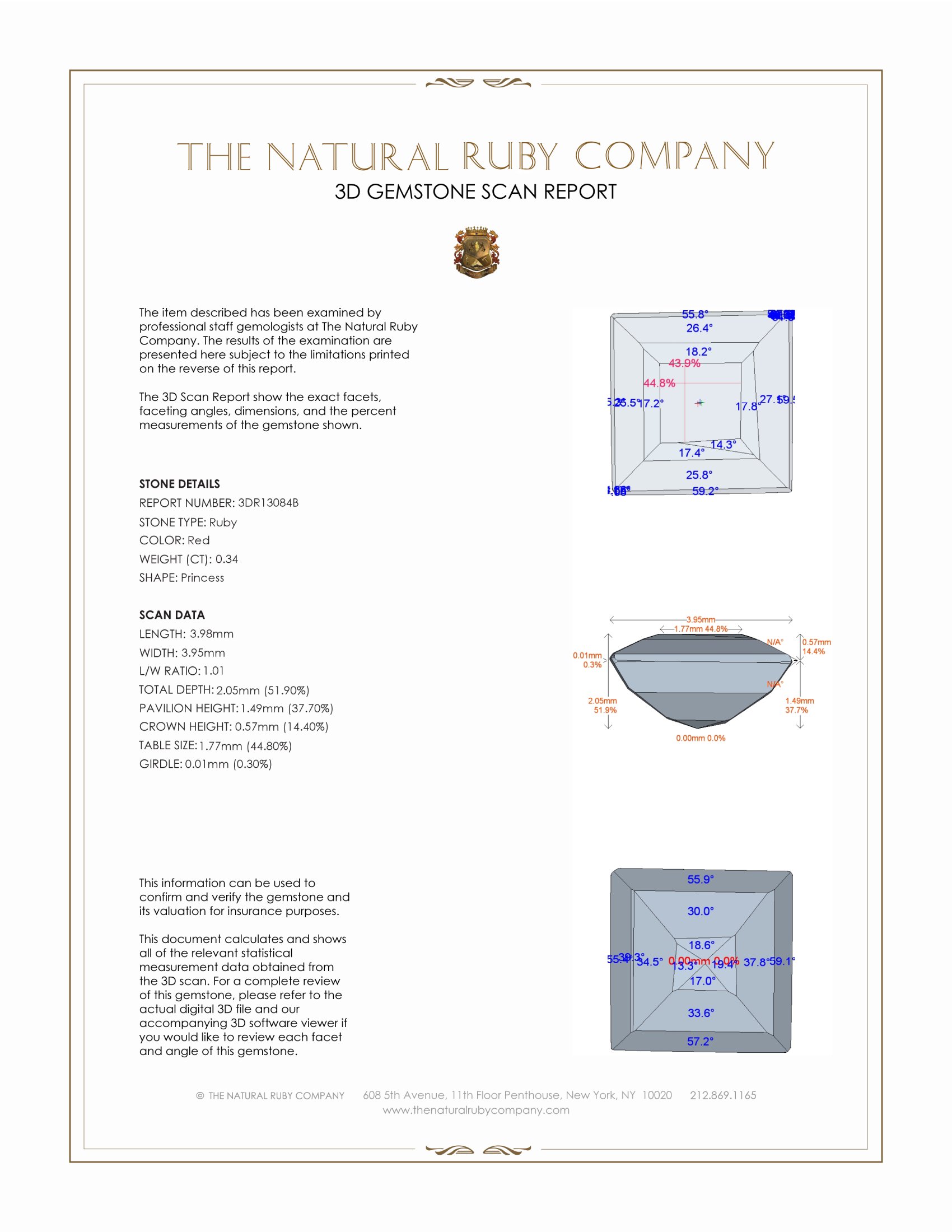 0.34 Ct. Ruby from Mozambique