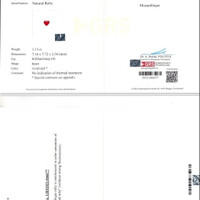 1.13 Ct. Ruby from Mozambique Scan Report