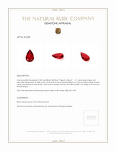 1.11 Ct. Ruby from Mozambique Appraisal