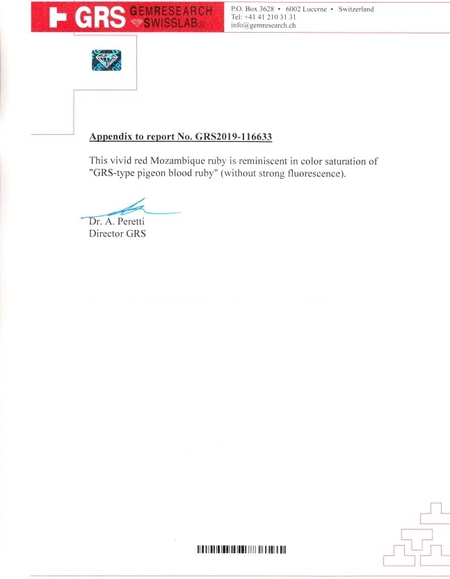 4.00 Ct. Ruby from Mozambique