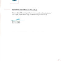 4.00 Ct. Ruby from Mozambique Scan Report