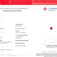 2.30 Ct. Ruby from Burma (Myanmar) Scan Report