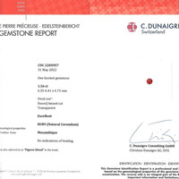 1.56 Ct. Ruby from Mozambique Scan Report