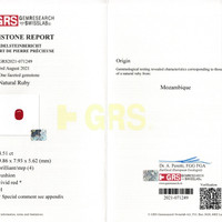 4.51 Ct. Ruby from Mozambique Scan Report