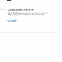 4.51 Ct. Ruby from Mozambique Scan Report