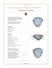 1.02 Ct. Ruby from Thailand (Siam) 3 D Scan Report