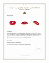 1.21 Ct. Star Ruby from Burma (Myanmar) Appraisal