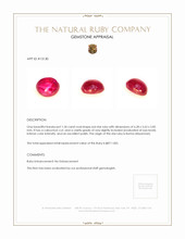 1.34 Ct. Star Ruby from Burma (Myanmar) Appraisal