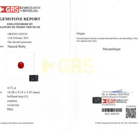 4.72 Ct. Ruby from Mozambique Scan Report