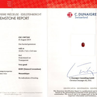 4.05 Ct. Ruby from Mozambique Scan Report