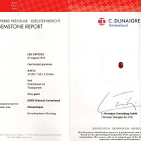 4.05 Ct. Ruby from Mozambique Scan Report