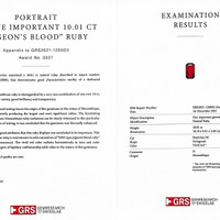 10.01 Ct. Ruby from Mozambique Scan Report