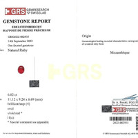 6.02 Ct. Ruby from Mozambique Scan Report