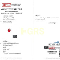 6.02 Ct. Ruby from Mozambique Scan Report