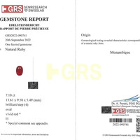7.10 Ct. Ruby from Mozambique Scan Report