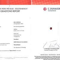 3.02 Ct. Ruby from Mozambique Scan Report