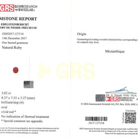 3.02 Ct. Ruby from Mozambique Scan Report