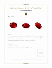 10.05 Ct. Ruby from Mozambique Appraisal