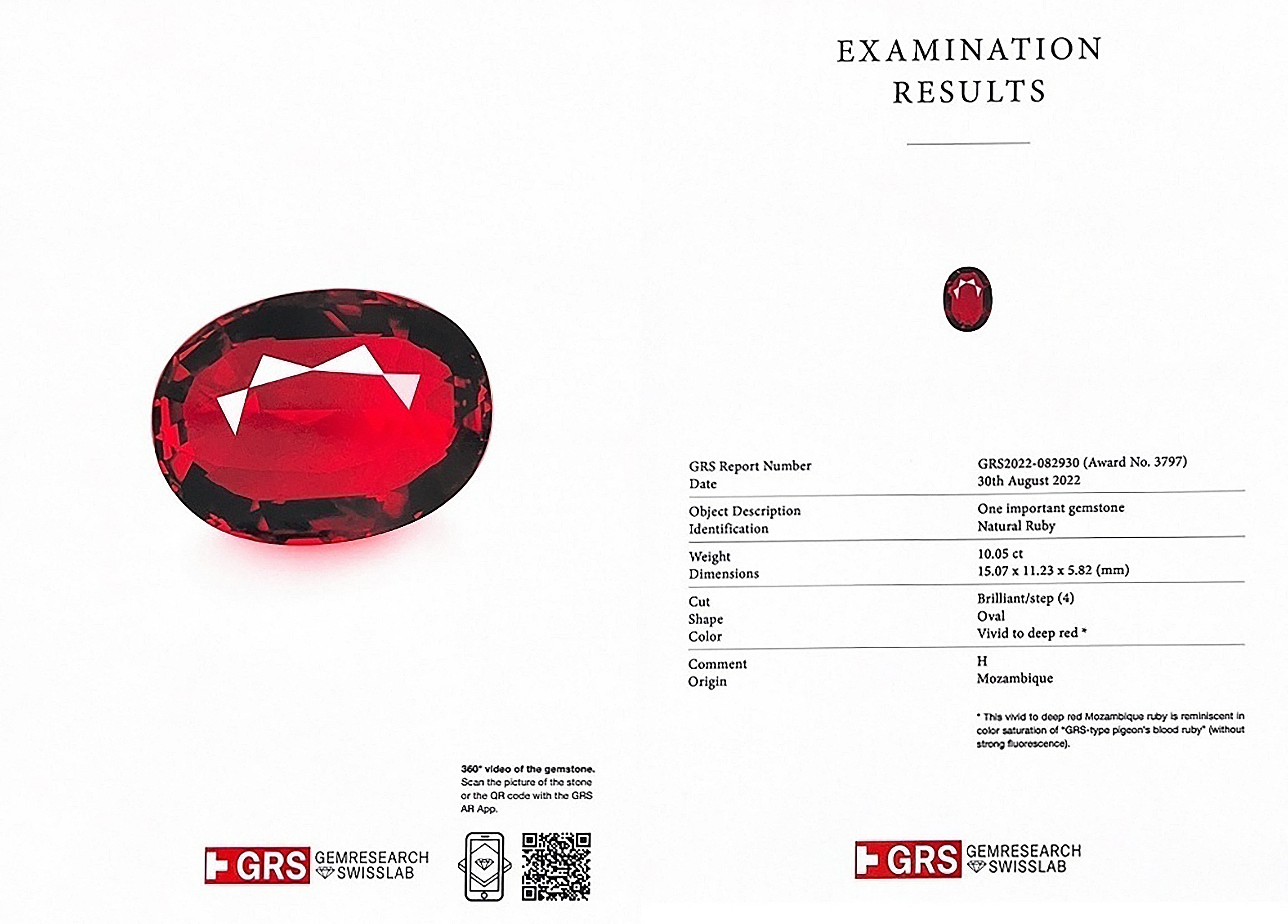 10.05 Ct. Ruby from Mozambique