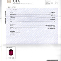1.46 Ct. Ruby from Mozambique Scan Report
