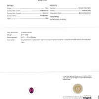0.77 Ct. Ruby from Burma (Myanmar) Scan Report