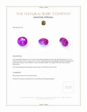 2.95 Ct. Star Ruby from Burma (Myanmar) Appraisal