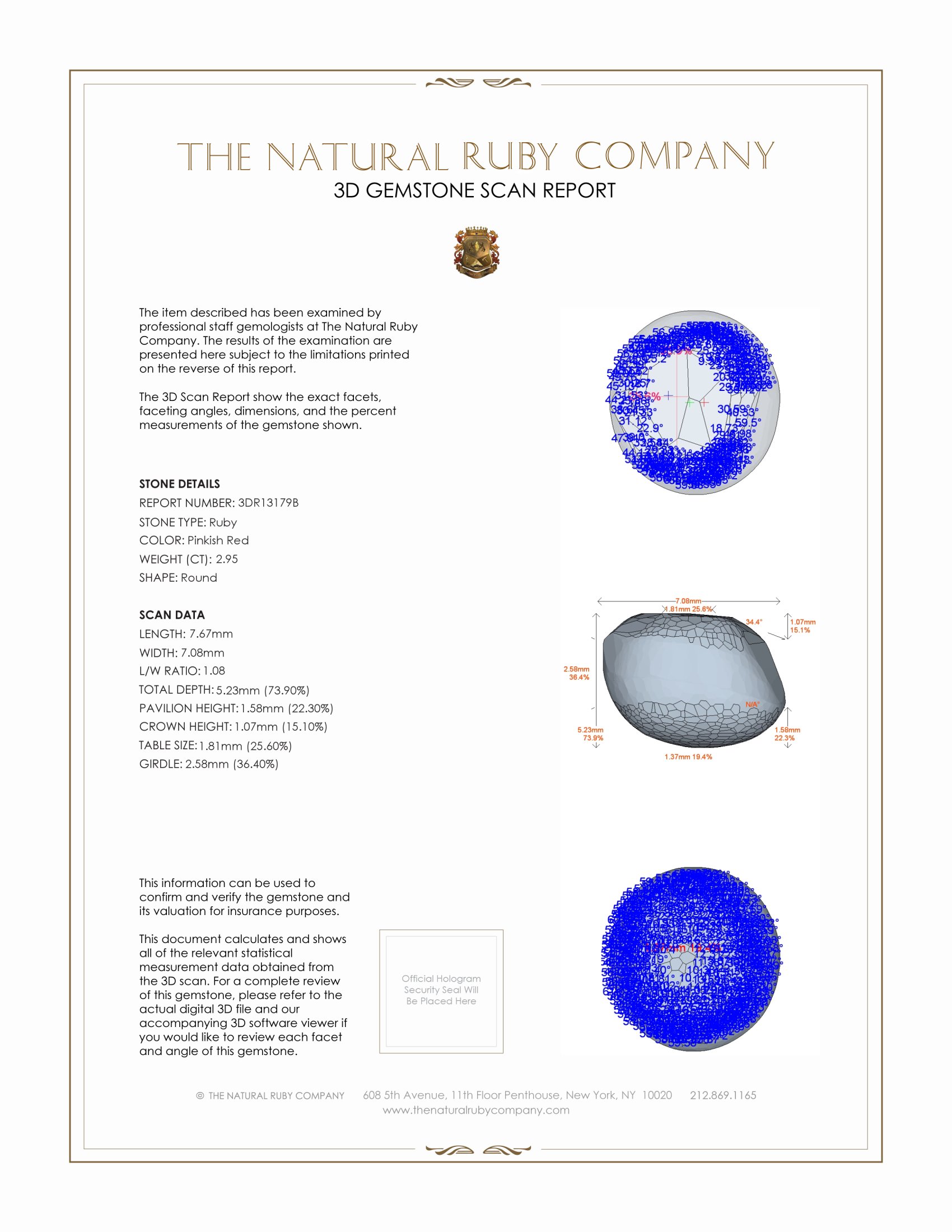 2.95 Ct. Star Ruby from Burma (Myanmar)