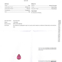 1.63 Ct. Ruby from Mozambique Scan Report