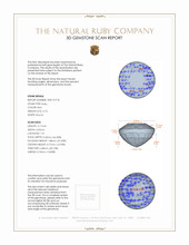 0.73 Ct. Ruby from Mozambique 3 D Scan Report