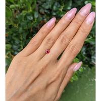 0.68 Ct. Ruby from Mozambique Life Style