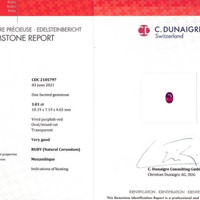 3.01 Ct. Ruby from Mozambique Scan Report