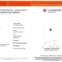 1.42 Ct. Ruby from Mozambique Scan Report