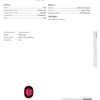 3.06 Ct. Ruby from Mozambique Scan Report
