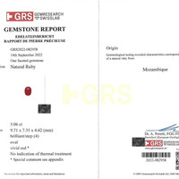 3.06 Ct. Ruby from Mozambique Scan Report
