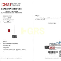 3.18 Ct. Ruby from Mozambique Scan Report