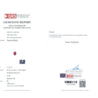 2.21 Ct. Ruby from Thailand (Siam) Scan Report