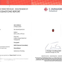 2.61 Ct. Ruby from Mozambique Scan Report