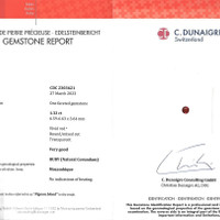 1.32 Ct. Ruby from Mozambique Scan Report