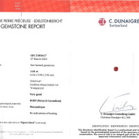 1.01 Ct. Ruby from Mozambique Scan Report