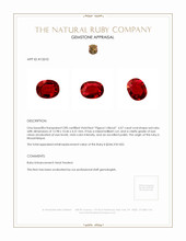 6.07 Ct. Ruby from Mozambique Appraisal