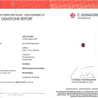 2.55 Ct. Ruby from Mozambique Scan Report