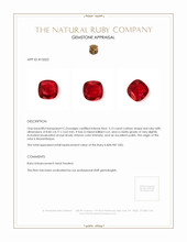 3.13 Ct. Ruby from Mozambique Appraisal