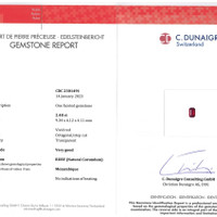 2.48 Ct. Ruby from Mozambique Scan Report