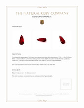 1.00 Ct. Ruby from Mozambique Appraisal