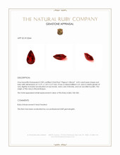 4.05 Ct. Ruby from Mozambique Appraisal