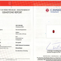 2.04 Ct. Ruby from Mozambique Scan Report