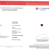 3.56 Ct. Ruby from Mozambique Scan Report