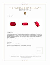 2.03 Ct. Ruby from Mozambique Appraisal