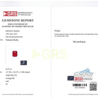 6.23 Ct. Ruby from Mozambique Scan Report